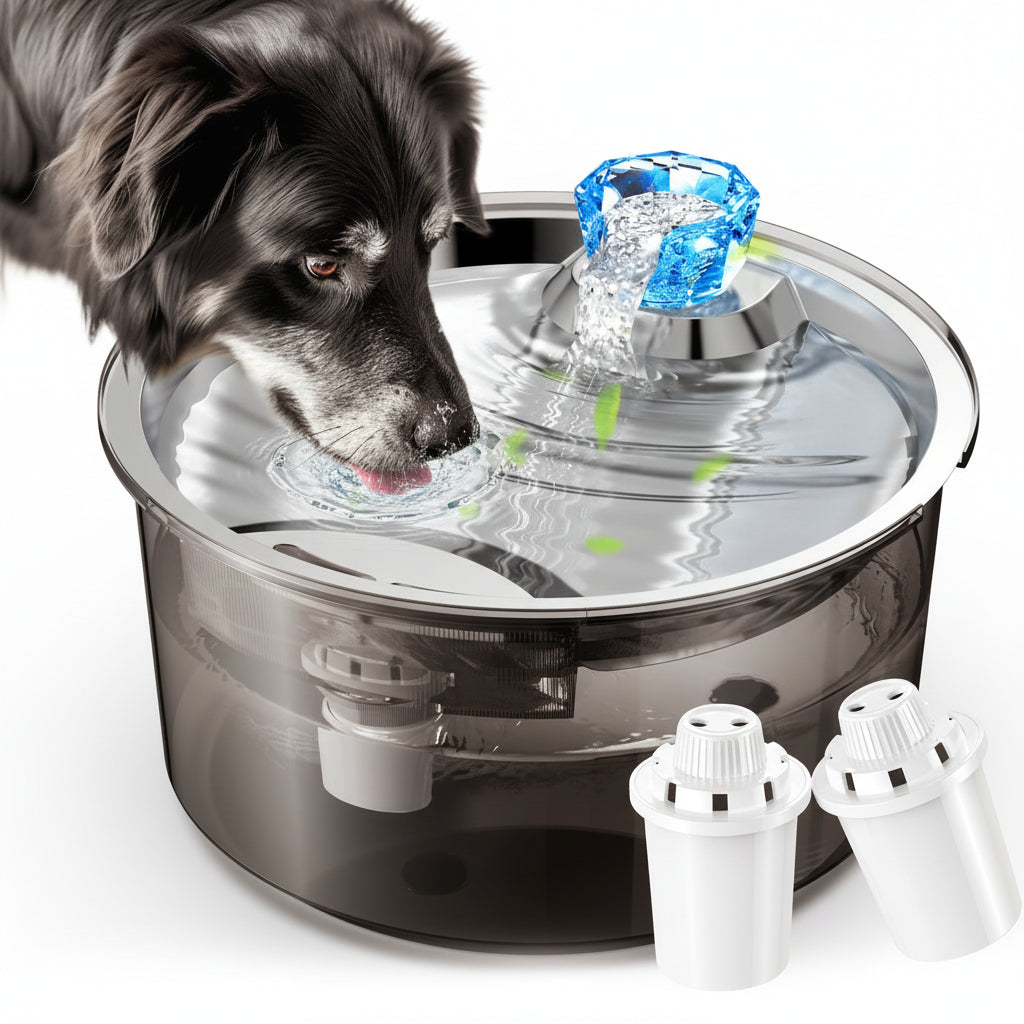 2.6Gal/10L Dog Water Fountain for Dogs & Cats & Multiple Pets